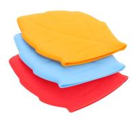 VALICLUD 3 pièces Silicone Toothbrush Covers Travel Toothbrush Protector Caps with Maple Leaf Dustproof Design Lightweight for Home and Travel