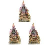 VALICLUD 3 Pièces Spécimens De Cristal Bismuth Petit Brut Minéral Décor Pierre Cristaux Table De Table Artificiel Naturel Présentoir En Cristal Ornement D'échantillon De Cristal