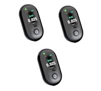 VALICLUD 3 Pièces Testeur d'alcool détecteurs première moniteurs Porte-clés Essai analyseur d'haleine portable burée Bac asb Black