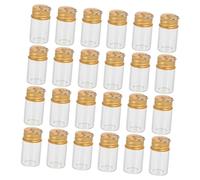 VALICLUD 30 Pièces Charm Bottles Mini Transparent Glass Vials With Keychain Lightweight Drift Bottle Pendants For DIY Crafts And Decorative Keepsakes