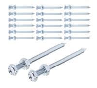 VALICLUD 30 Pièces Crampons pour Chaussures D'aérateur de Pelouse 7cm | Argenté, Pénétration Profonde, Installation Rapide, pour Jardins Privés et Semis