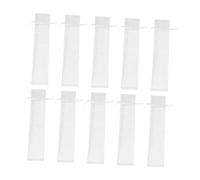 VALICLUD 30 Pièces En Fil De Rangement Petit Service En Tulle Pour Les Faveurs Faire La Fête Pliant Tissu Cordon Présent Poche Faveur De Faveur De Fête Blanche Organza