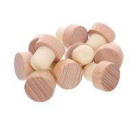 VALICLUD 30 Pièces Lot de Bouchons Bois Forme T pour Bouteilles Verre Bouchons Liège Réutilisables Étanches et Résistants pour Vin et Bière Maintien Fraîcheur Finition Polie