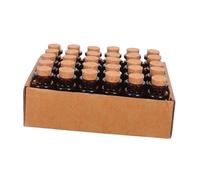 VALICLUD 30 Pièces Mini Glass Bottles with Cork Stopper Leakproof Travel Containers for DIY Wishing Jars Spices Crafts and Keepsakes