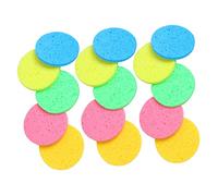 VALICLUD 30 Pièces pour le visage en coton à pâte de bois dissolvant de maquillage éponges lavage eponge éponge pour le nettoyage du visage de démaquillant réutilisables