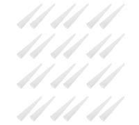 VALICLUD 30 Pièces Rallonge pour Pistolet à Joint Silicone en Plastique Blanc Embout Conique pour Application Précise et Usage Polyvalent, pour L'étanchéité Fenêtres et Portes