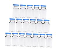 VALICLUD 30 pièces Verre avec Bouchons Distributeur Liquide Flacons Échantillons Transparents Réutilisables pour Laboratoire et Recherche Scientifique