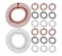 VALICLUD 30pcs Serrage-tête Peigne à Cheveux Circulaire en Plastique Élastique pour Femmes et Filles, Design Flexible et Rapide pour Sports et Événements Spéciaux