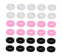 VALICLUD 30pièces Accessoires Silicone Pour Antidérapantes Pour Branches Couvre-oreilles Silicone Noir Transparent Rose
