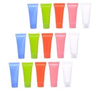 VALICLUD 30pièces Tubes Cosmétiques Refillable Pour Hydratante Et Lotion Squeeze Tubes Bleu Vert Orange Blanc Rose