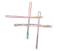 VALICLUD 36 pièces Hair String Cords For Braids Gradient Hair Ropes For Women Dreadlock Beading Supplies