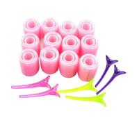 VALICLUD 36 Pièces Rouleaux Cheveux Auto-adhésifs Nylon Lot Pinces Bec De Canard Outils De Coiffure Portable Pour Boucles