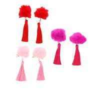 VALICLUD 3paires Épingles à Cheveux De Style Chinois Épingle à Cheveux à Pompon à Boule De Fourrure Pour Garçon Fille