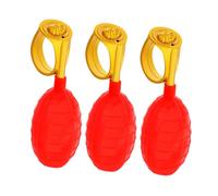 VALICLUD 3pcs Bagues à Eau Rouges en Plastique, Jouets de Farce Faciles à Utiliser pour Fêtes et Réunions Familiales, Design Créatif et Amusant pour Blagues du 1er Avril