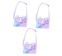 VALICLUD 3pièces à Bandoulière Peluche Licorne pour à Arc-Ciel Accessoire Fantaisie pour Filles pour Fêtes Et