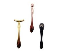 VALICLUD 3pièces Bâtonnets De Massage Métal Pour Crème Contour Des Yeux Applicateur Double Extrémité Pour Masque Et Cosmétiques