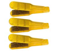 VALICLUD 3pièces Brosse Lissante Antistatique à Poils Souples Avec Pince Outil De Coiffage Pour Salon Et Maison Pour Style Parfait