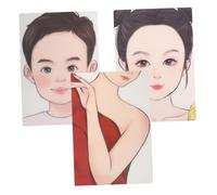 VALICLUD 3pièces Entraînement Réutilisables Pour Peinture Faciale Modèles De Maquillage Lavables Pour Artistes Et Débutants Forme De Visage Humain Réaliste Pour Festivals Et Fêtes