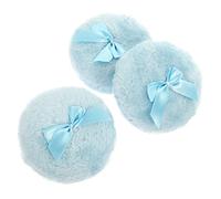 VALICLUD 3pièces Fluffy Body Powder Puff Set with Bowknot for and Adult Use Soft Cotton Travel