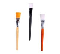 VALICLUD 3pièces Lot De Pinceaux Applicateurs De Masque Pour Nuit à Manche Bois Outils De Beauté Pour Visage Et Acide