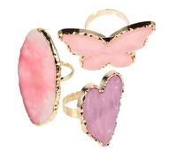 VALICLUD 3pièces Palette De Mélange Pour Vernis à Ongles Avec Anneaux Ajustables Outils Compacts Et Colorés Pour Nail Art Accessoires Pratiques Et Faciles à Utiliser