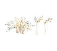 VALICLUD 3pièces Peigne Cheveux Femme Strass Fourchette Cheveux Bâtonnet Peigne Strass