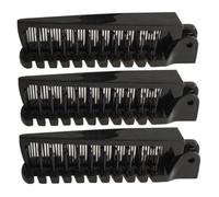 VALICLUD 3pièces Peigne Pliable Portable Antistatique Double Tête Brosse De Voyage Pour Cheveux Lisses Et Bouclés Noir Obsidienne Adapté Garçon Fille Et Extensions