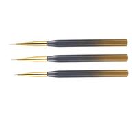 VALICLUD 3pièces Pinceau Pour Nail Art De Pinceaux Pour Manucure Et Nail Art Pour Dessiner Des Lignes Et Peindre Des Fleurs Ongles