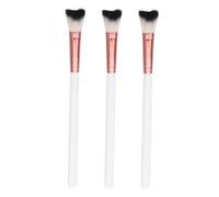 VALICLUD 3pièces Pinceaux De Maquillage Pour Contour Nez Et Surbrillance Outils De Féminins Doré Brosse Pour Look Parfait
