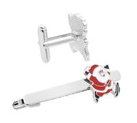 VALICLUD 3pièces Pinces à Cravate Noël Mini Père Noël Accessoires de Costume pour Hommes Décoratives pour Fêtes