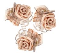 VALICLUD 3pièces Pins à Cheveux Roses Forme De Fleur Accessoires Pour Cheveux Pour Femmes Petites Pinces Pour Fins