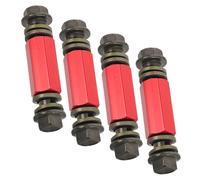 VALICLUD 4 Adaptateurs De Rechange Pour Conduite De Frein Raccords De Compression Métalliques Connecteurs D'Extension De Conduite De Frein Adaptateurs Pour Moto Rouge