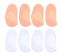 VALICLUD 4 Chaussettes Hydratantes pour Silicone de Protège Fissures Confortables et Durables Blanches Couleur Chair Soins Protection la Sécheresse