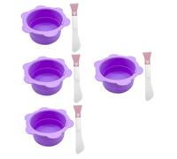 VALICLUD 4 Ensembles bol de masque pour le visage cire chaude fondre soin du visage la cire bol de mélange de maquillage masques faciaux bol à mélanger Gel de silice