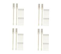 VALICLUD 4 ensembles De Petit Modèle Pour Éliminer Les Poils Du De Bébé Tondeuse À Succion Portable Mini Pour Homme En Acier Beige 12 pièces * 4