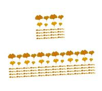 VALICLUD 4 Ensembles Décoration De Mariage Artificielles Ginkgo Ornements Jaunes pour Fête Et Décorations De Maison 108 Pièces * 4