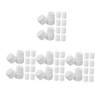 VALICLUD 4 Ensembles Flacon De En Plastique Clé Dose Conteneur De Comprimés Portable Première Bouteille Étui De Voyage Porte-tablettes Cas De Comprimés Pe Blanche 10 Pièces * 4