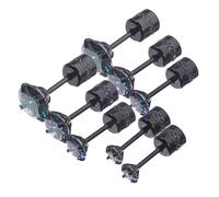 VALICLUD 4 Paires Boucles D'oreilles En Zircon Colorées Plusieurs Étalon Boucle D'oreille Zircon Femme Boucles D'oreilles En Zircone Cubique Goujons Black Acier Inoxydable