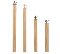 VALICLUD 4 Perchoirs pour Perroquets Supports Naturels en Bois Non Traité Tiges de Perchoir Robustes pour Cages à Oiseaux Accessoires pour L'Équilibre et l'exercice des Oiseaux