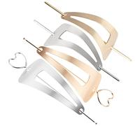 VALICLUD 4 Pièces Accessoires De Cheveux En Métal D'amour Scène De Cheveux Accessoires De Cheveux Pour Femmes Cheveux De Mariage Épingle à Cheveux Clips De Cheveux Pour Femmes Alliage