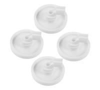 VALICLUD 4 Pièces accessoires de lave-vaisselle inférieur étagère faire le ménage support de poulie pour appareils électroménagers support de rouleau pour lave-vaisselle Plastique blanche