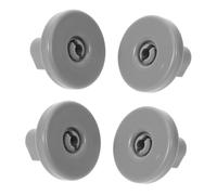 VALICLUD 4 Pièces Accessoires De Poulie De Lave-vaisselle Pour Inférieur Haut Appareils Roues De Lave-vaisselle Rondelle Faire La Vaisselle Universel Avec Remplacement Pivot Plastique Gris