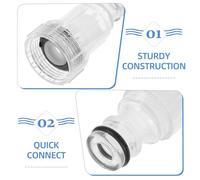 VALICLUD 4 pièces Adaptateur Entrée pour Nettoyeur Haute Pression Connecteurs Rapides pour Tuyaux Eau avec Filtre Intégré de Raccordement pour Machine à Laver Voiture Installation Facile