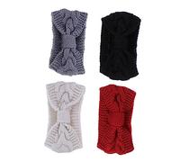 VALICLUD 4 Pièces Bandeau Élastique à Bouton pour Masque Bandeau Hiver à Bouton des Oreilles