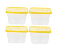 VALICLUD 4 Pièces Boîtes Absorbeurs Dhumidité Réutilisables Conteneurs Vides Plastique Sécurisés pour Armoires et Placards Boîtes de Rangement Absorbantes pour Usage Intérieur