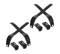 VALICLUD 4 Pièces Boucle de Chaussure de Patinage Réglable PP Noir | Clips Courts et Longs, Accessoires de Rechange pour Patins à Roulettes, Hommes et Femmes