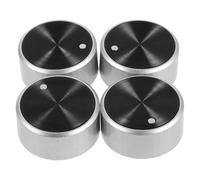 VALICLUD 4 Pièces Bouton de Commande Rond en Plastique pour Friteuse à Air et Four, Remplacement Design Antidérapant, pour Usage Quotidien Cuisine