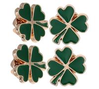 VALICLUD 4 pièces Broches Vintage Quatre Émaillées de Épingles Shamrock pour Femmes Accessoires de Mode pour Saint Patrick Détails Soignés et Design Adorable