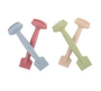 VALICLUD 4 Pièces Brosse à Masque Facial Silicone Double-embout Applicateur Doux pour Peau Sensible Nettoyage et Application Précise de Masques Boue et Argile Outil Compact de Soin Visage