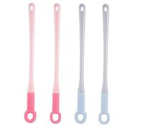VALICLUD 4 Pièces brosse à pied lavage exfoliation laveur de pieds pour peaux mortes tapis laveur de pied de dur brosse à orteils épurateur de pied Gel de silice